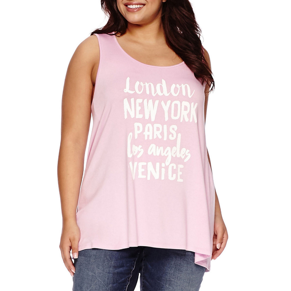 NEW Boutique+  Sleeveless Swing tee